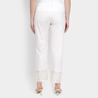 Ladies' 100% Cotton Palazzos , Off White, small image number null