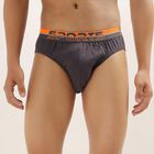 Men's 100% Cotton V-Cut Briefs , Dark Grey, small image number null