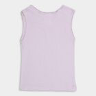 Girls' 100% Cotton Spaghetti Vest , Lilac, small image number null