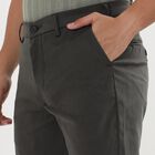 Men's Slim Fit Casual Trousers , ओलिव, small image number null