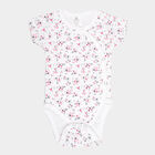 Infants Cotton Bodysuit, गुलाबी, small image number null