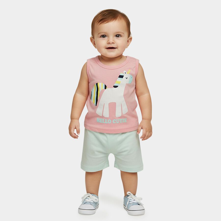 Infants' Short Set, गुलाबी, large