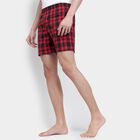 Men's 100% Cotton Boxers, Red, small