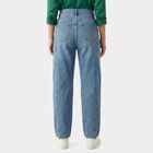 Women's Light Blue Straight Fit High-Rise Jeans, Mid Blue, small