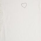 Girls' 100% Cotton T-Shirt , White, small image number null