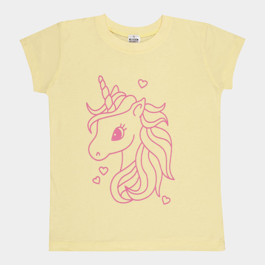 Girls T-Shirt, Yellow, large image number null