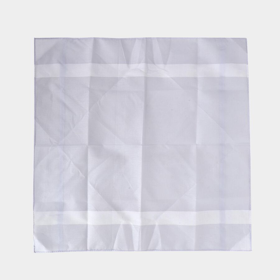 Men's Multicolour Striped Pack of 3 Handkerchief, ओलिव, large