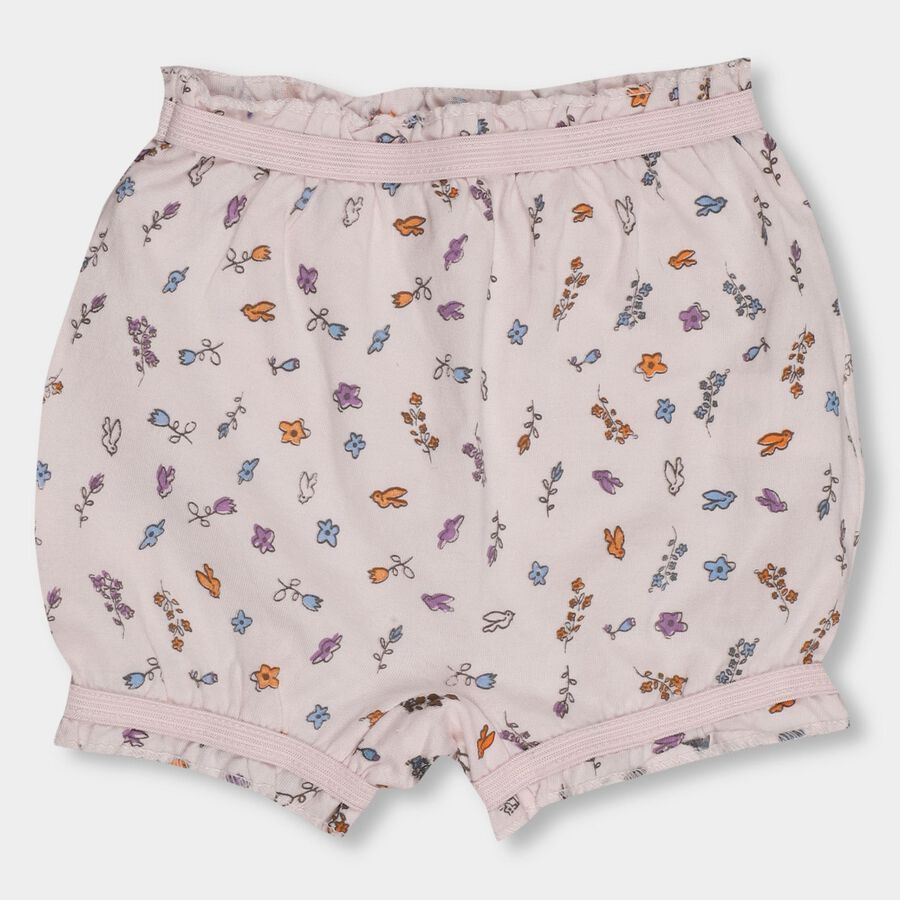 Girls' 100% Cotton Basic Bloomer, Light Pink, large image number null