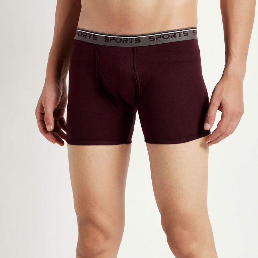 Cotton Solid Trunk, Wine, large image number null