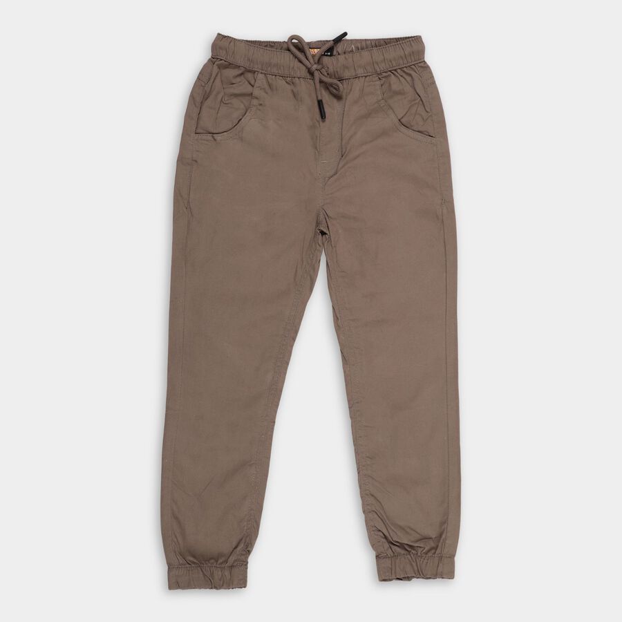 Boys'100% Cotton Trousers, हल्का ग्रे, large image number null