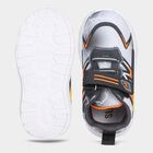 Boys Grey Velcro Strap Sneakers, Grey, small