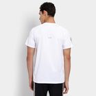Men's Round Neck Half Sleeves T-Shirt, सफ़ेद, small image number null