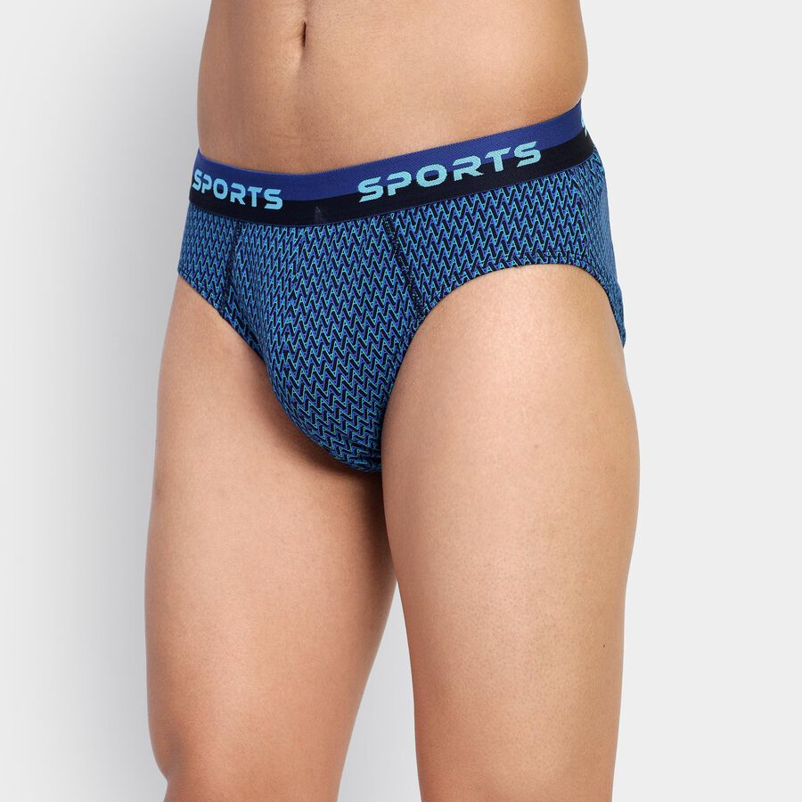 Men's 100% Cotton Briefs , गहरा हरा, large