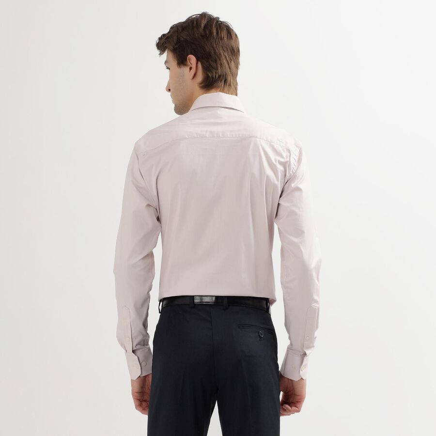 Men's Light Pink Cut Away Collar Slim Fit Formal Shirt, Pink, large image number null
