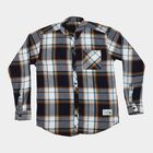 Boys' Mustard Cotton Long Sleeves Collared Shirt, Mustard, small