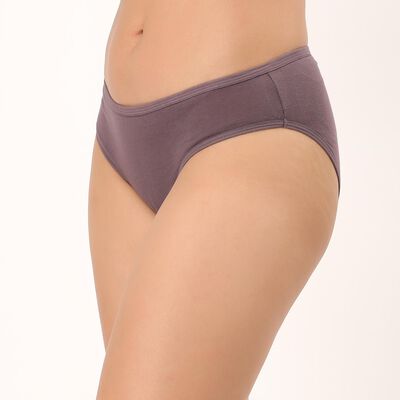 Women's Purple Regular Fit Cotton Panty