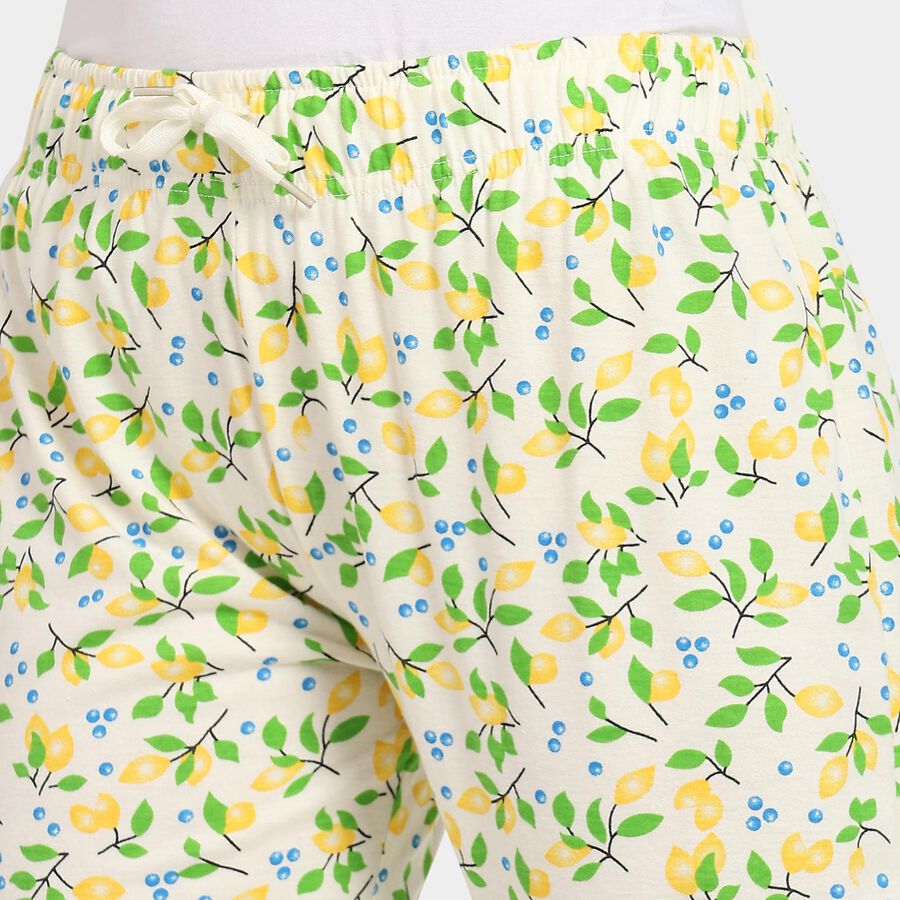 Ladies' 100% Cotton Pyjama, Yellow, large image number null