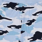 Infants Blue Camouflage Printed Cotton Pyjama, Light Blue, small