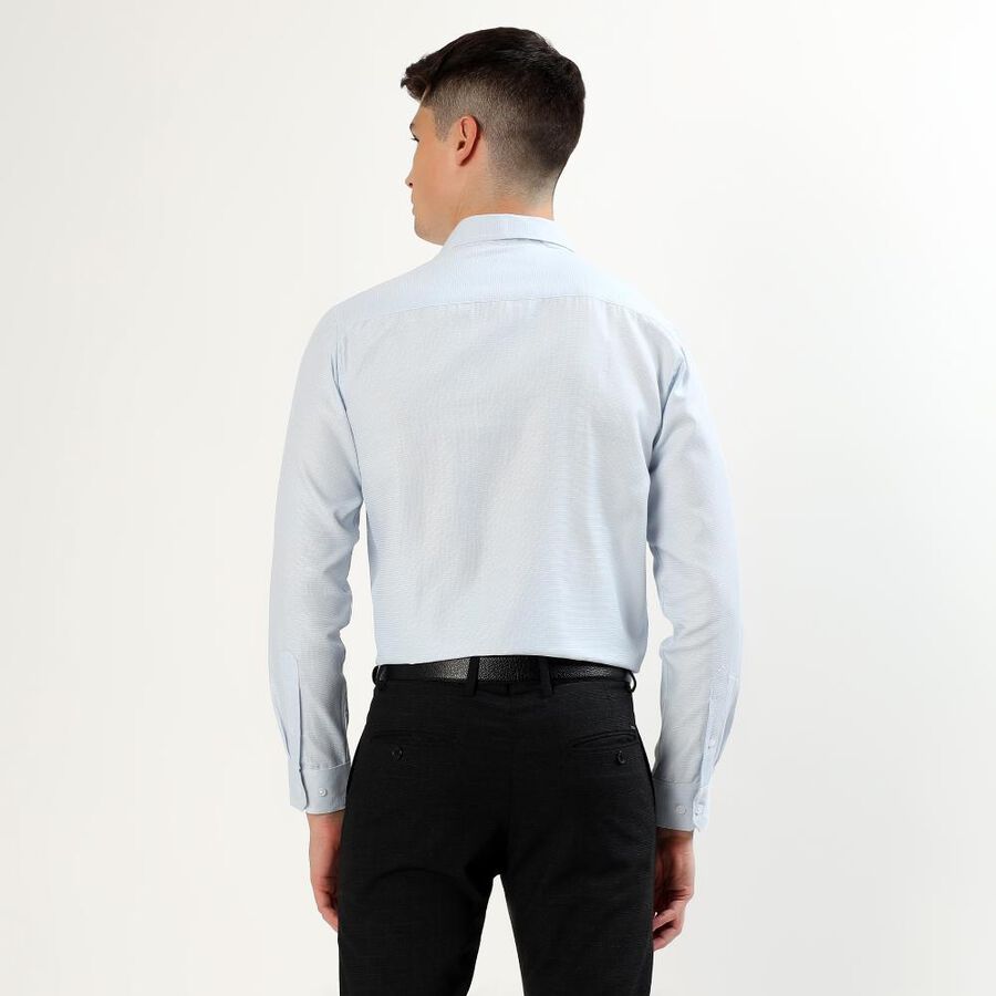 Men's Light Blue Spread Collar Classic Formal Shirt, हल्का नीला, large image number null