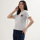 Ladies' Round Neck T-Shirt, Ecru Melange, small image number null