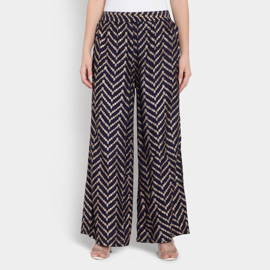 Printed Palazzo, Navy Blue, large image number null