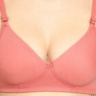 Ladies' Non-Padded Bra, Pink, small image number null