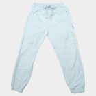 Girls' Light Blue Relaxed Fit Drawstring Jogger Pyjama, Light Blue, small