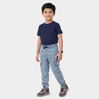 Boys' Light Blue Cargo Fit Utility Jeans, Light Blue, small