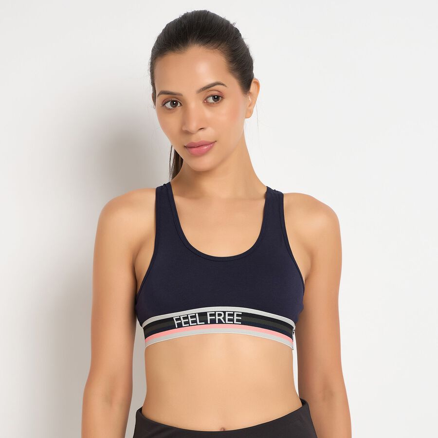 Ladies' Bra, Navy Blue, large image number null