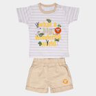 Girls' Pink Cotton Round Neck Casual T-Shirt, Pink, small