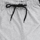 Boys Grey Regular Fit Elastic Waist Bermuda Shorts, Melange Light Grey, small