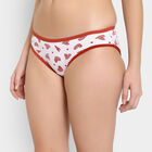 Cotton Printed Panty, Red, small image number null