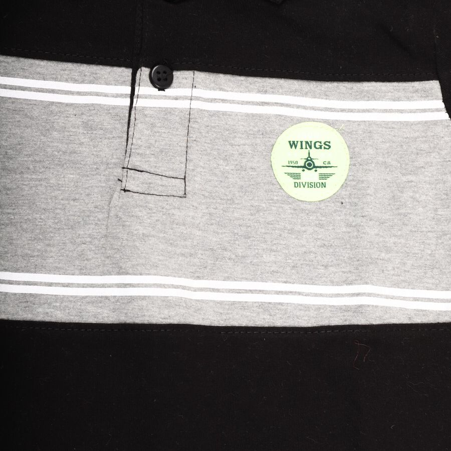 Boys' Knit Baba Suit , काला, large image number null