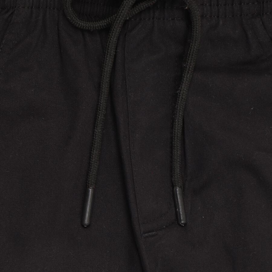 Boys' 100% Cotton Trousers , Black, large