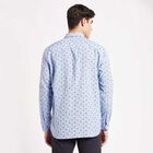 Printed Slim Fit Casual Shirt, Light Blue, small image number null