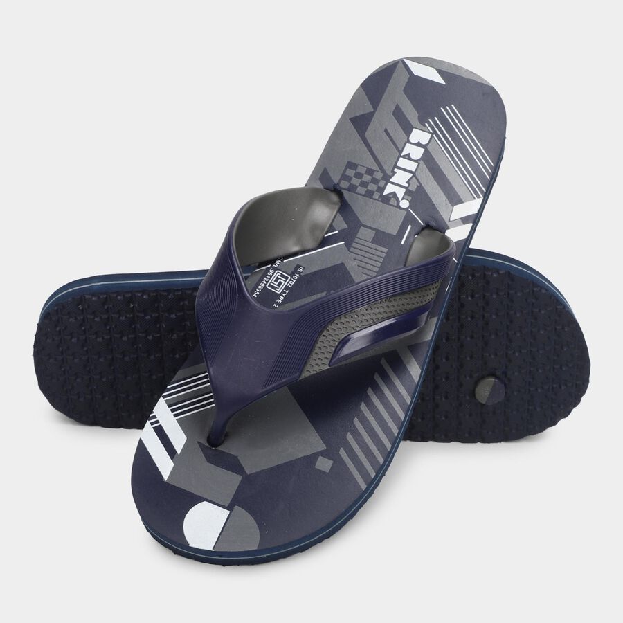 Men's Slipper, Blue, large image number null