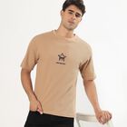 Men's 100% Cotton Round Neck Half Sleeves T-Shirt, गहरा पीला, small image number null