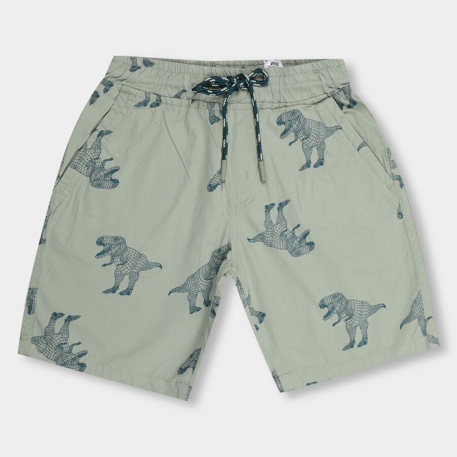 Boys' 100% Cotton Bermudas , Light Green, large image number null