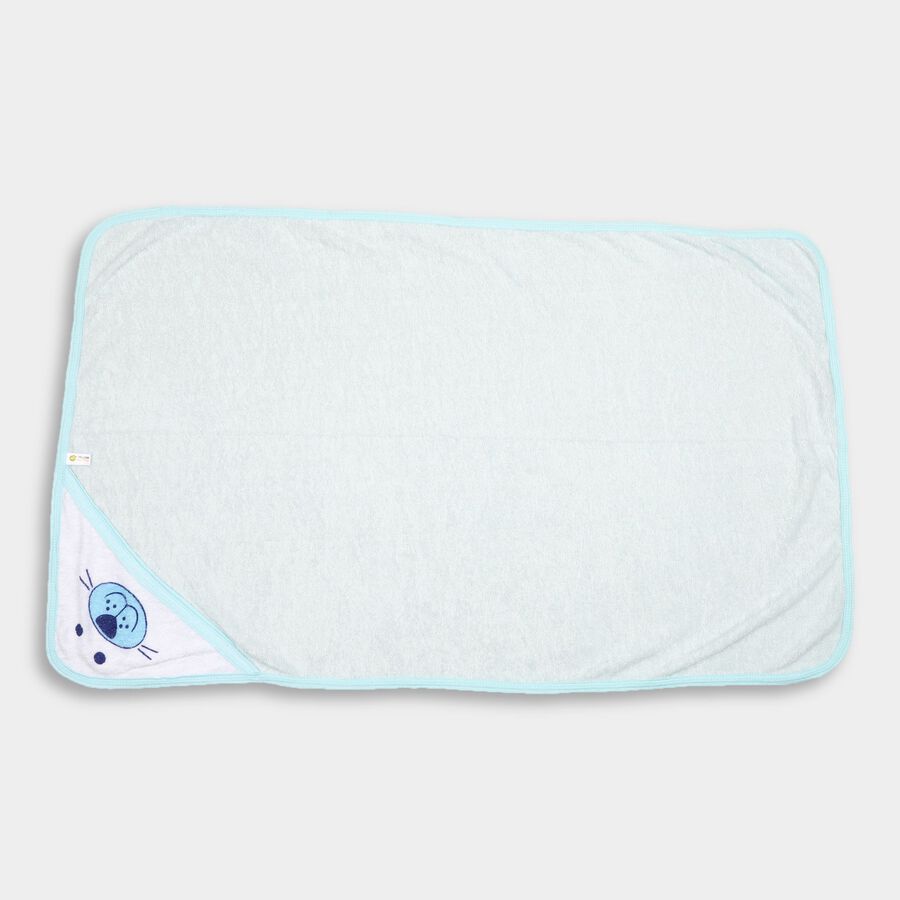 Infant's Cotton Towel, Light Blue, large image number null