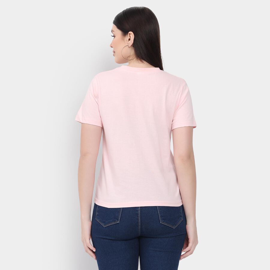 Ladies' Round Neck T-Shirt , Light Pink, large image number null