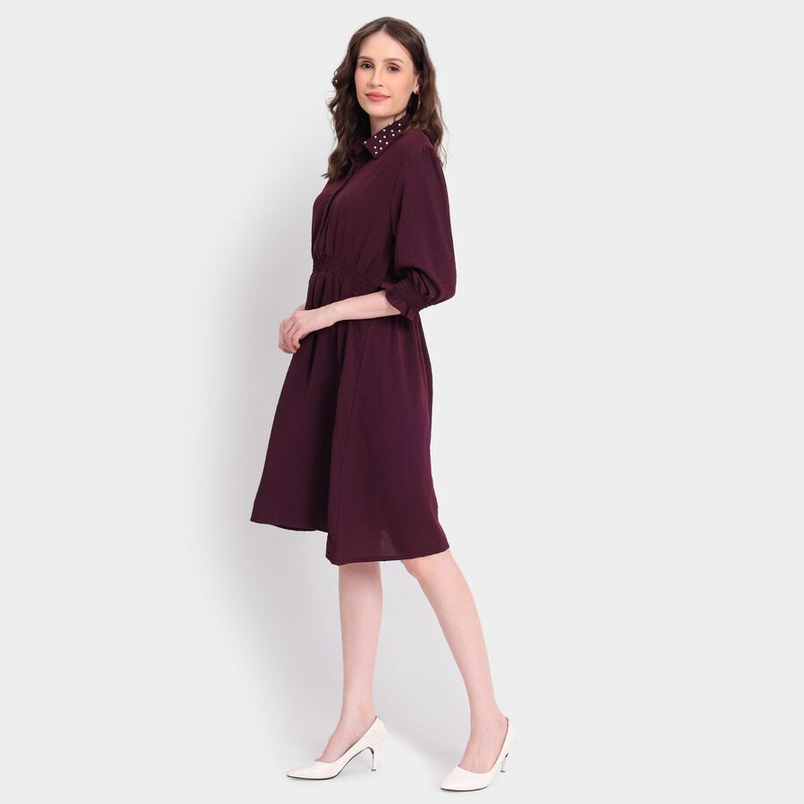Ladies' Dress, वाइन, large image number null