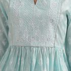 Ladies' Kurta Pyjama Set, Light Blue, small image number null