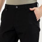Men's Slim Fit Casual Trousers, काला, small