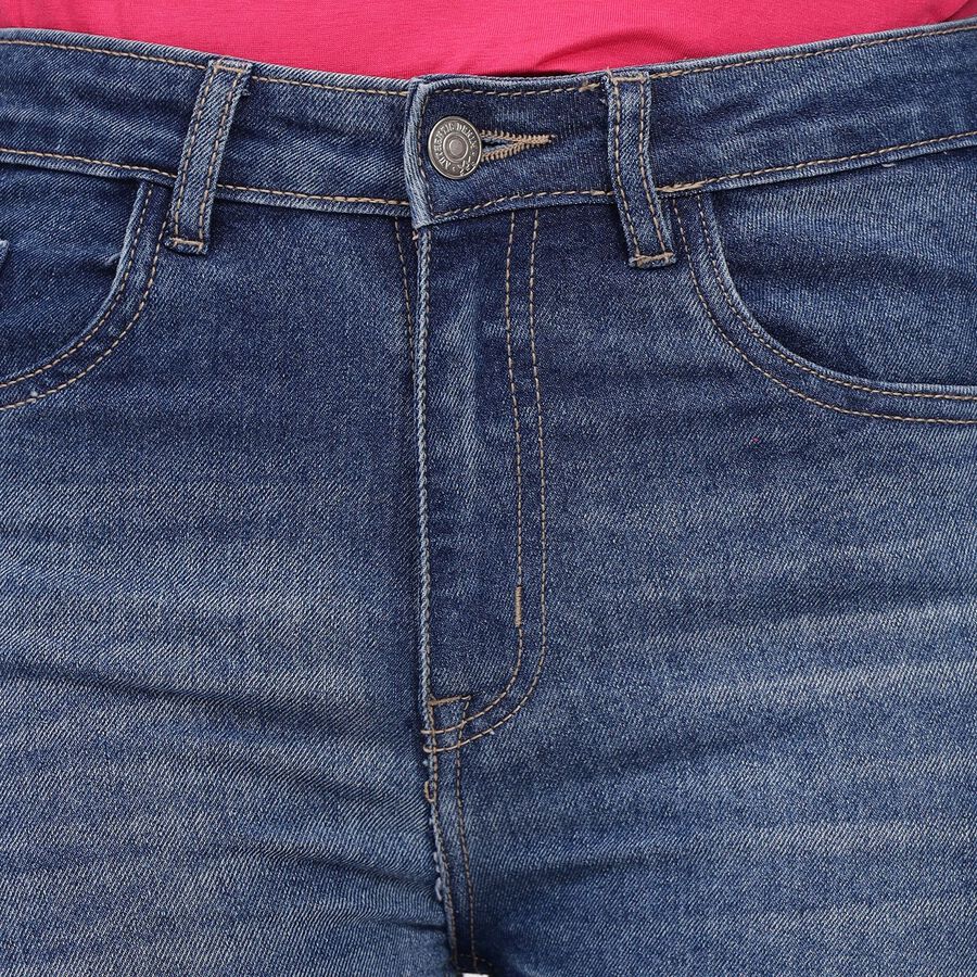 Ladies' Jeans, मध्यम नीला, large image number null