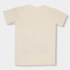 Boys' 100% Cotton Half Sleeves T-Shirt, Off White, small image number null