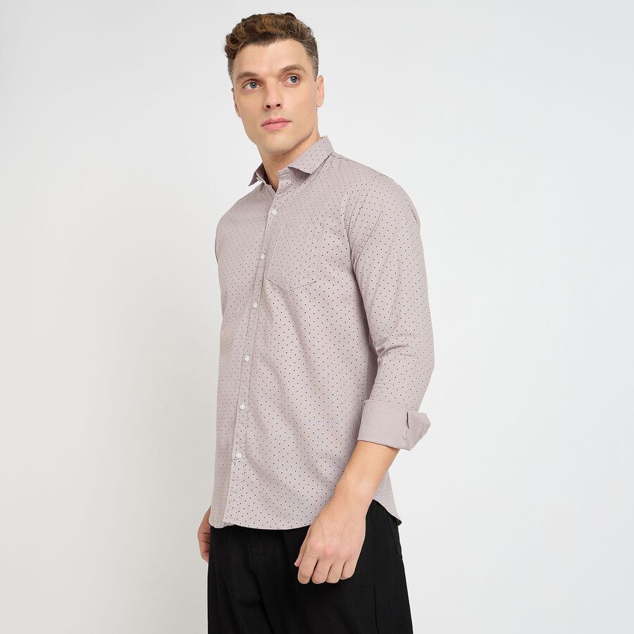 Men's 100% Cotton Casual Shirt, लाइलेक, large image number null