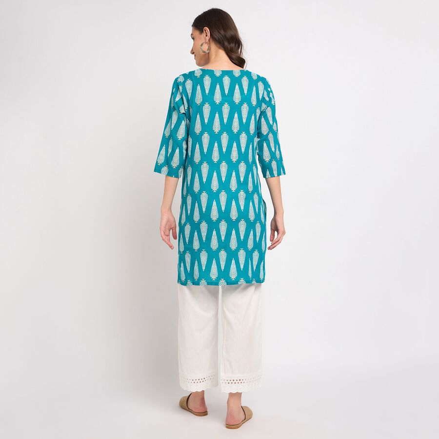 Ladies' Kurta, Dark Green, large image number null