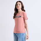Ladies' Round Neck T-Shirt , Pink, small image number null