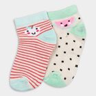 Girls' Socks (Pack of 2), Off White, small image number null