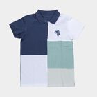 Boys' Midnight Blue Crew Neck Graphic Printed T-Shirt, Mid Blue, small